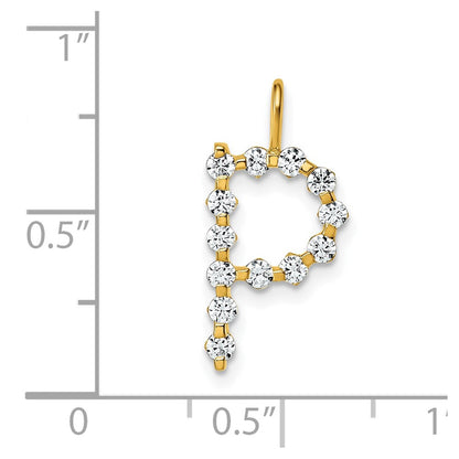 True Origin Lab Grown Diamond VS+ F+ Complete Alphabet P Pendant