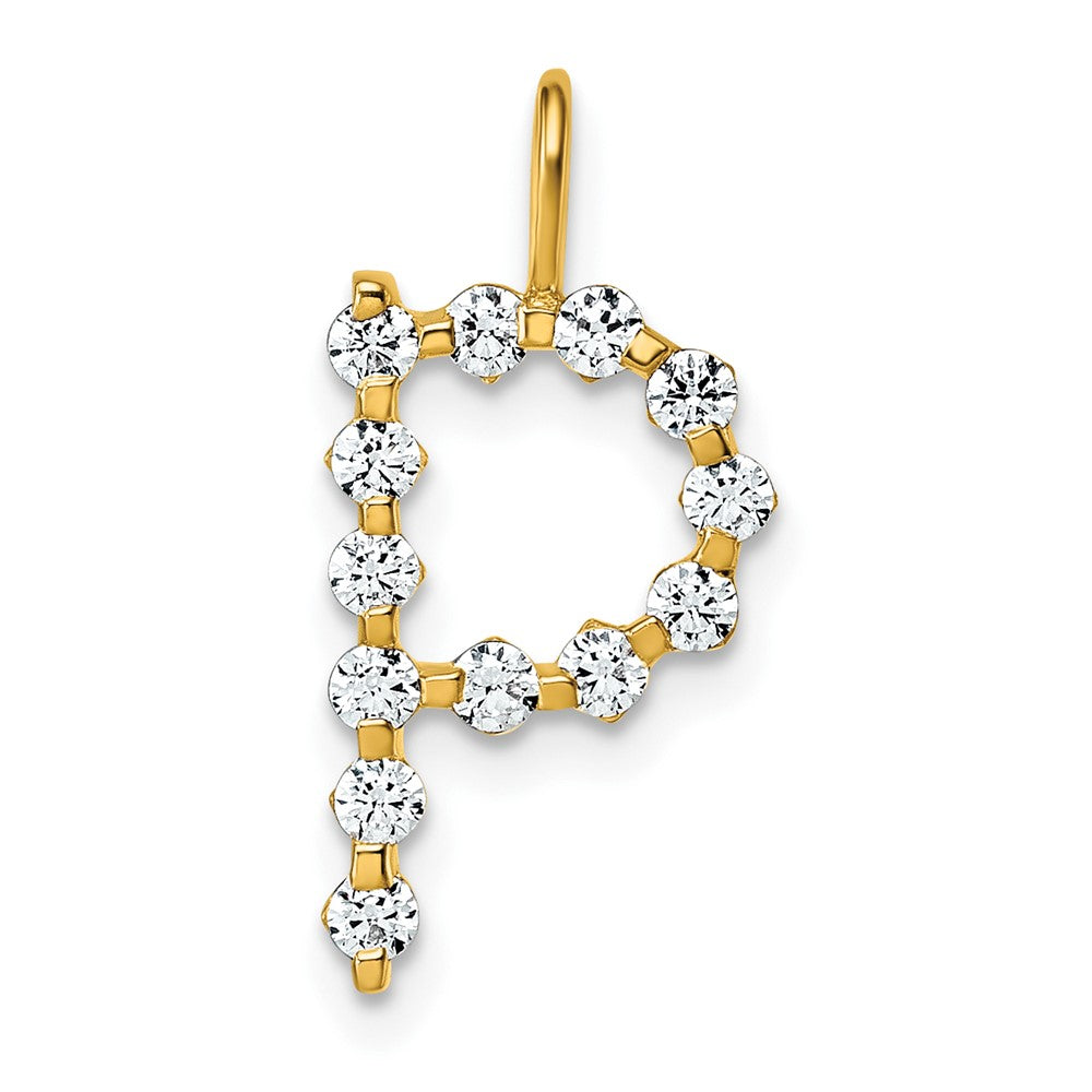 True Origin Lab Grown Diamond VS+ F+ Complete Alphabet P Pendant