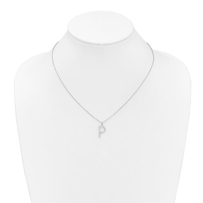 True Origin Lab Grown Diamond VS+ F+ Complete Alphabet P Pendant Necklace