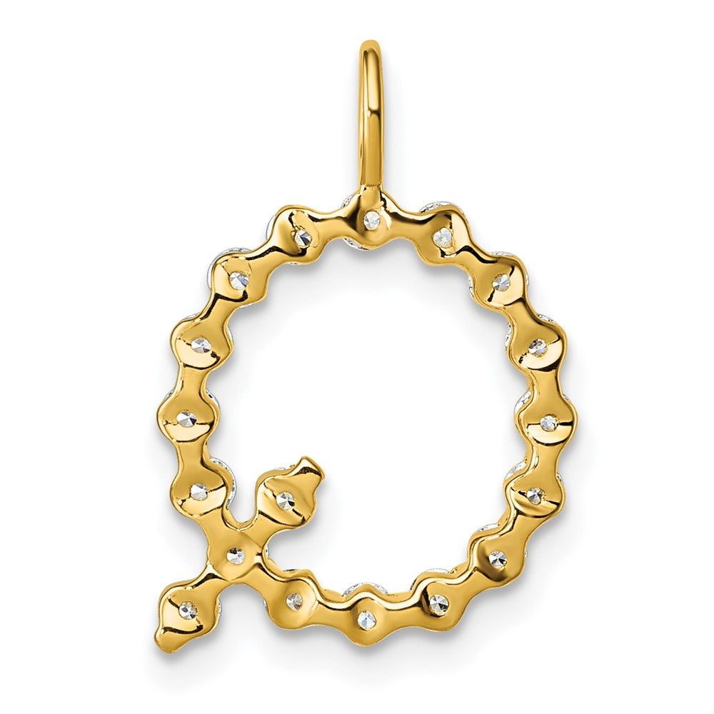 True Origin Lab Grown Diamond VS+ F+ Complete Alphabet Q Pendant