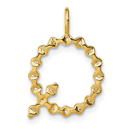 True Origin Lab Grown Diamond VS+ F+ Complete Alphabet Q Pendant