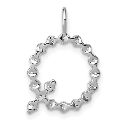True Origin Lab Grown Diamond VS+ F+ Complete Alphabet Q Pendant