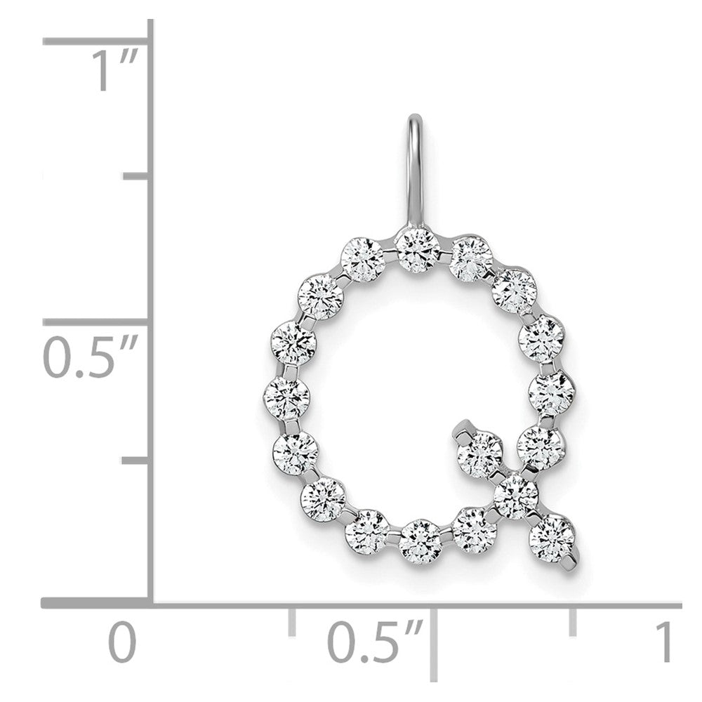 True Origin Lab Grown Diamond VS+ F+ Complete Alphabet Q Pendant