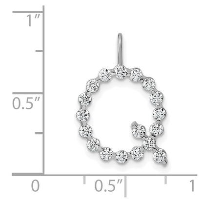 True Origin Lab Grown Diamond VS+ F+ Complete Alphabet Q Pendant