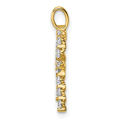 True Origin Lab Grown Diamond VS+ F+ Complete Alphabet R Pendant