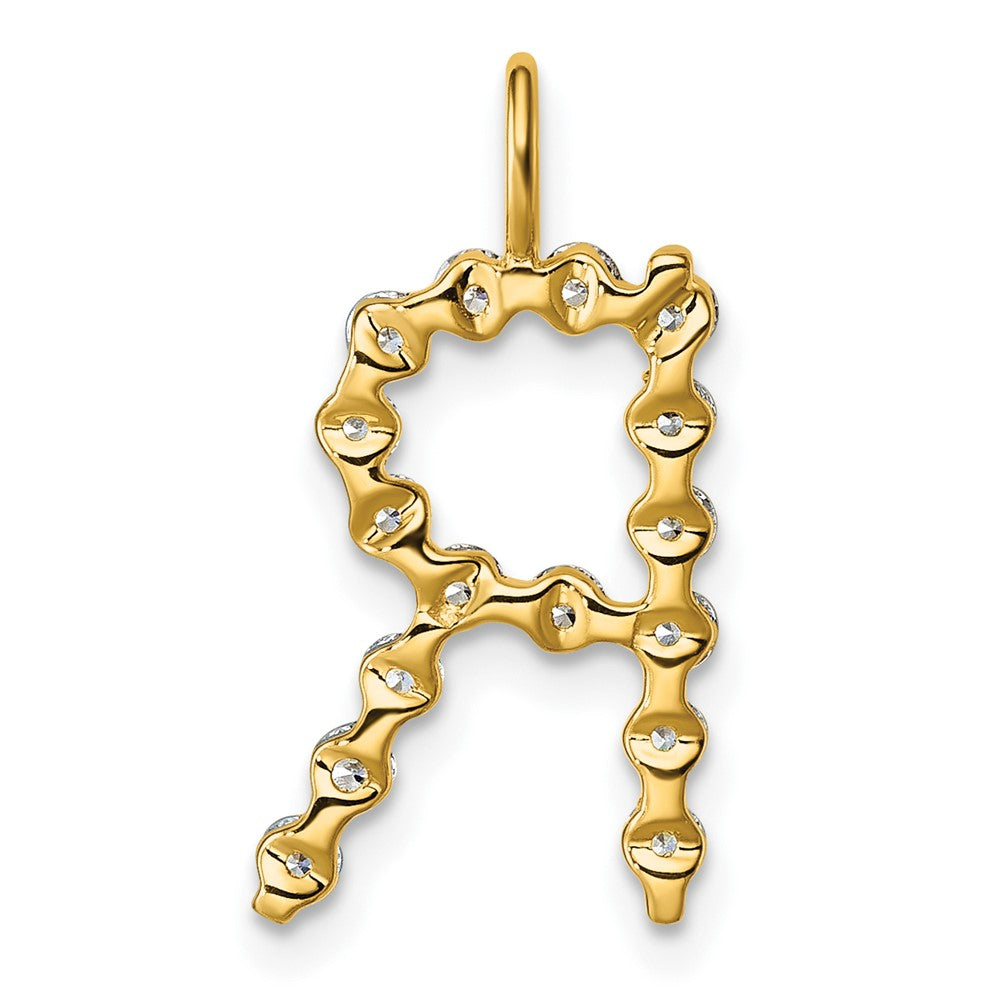 True Origin Lab Grown Diamond VS+ F+ Complete Alphabet R Pendant