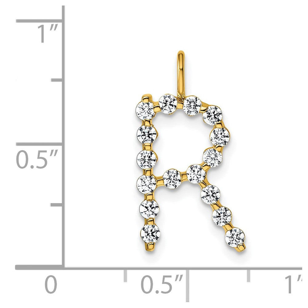 True Origin Lab Grown Diamond VS+ F+ Complete Alphabet R Pendant