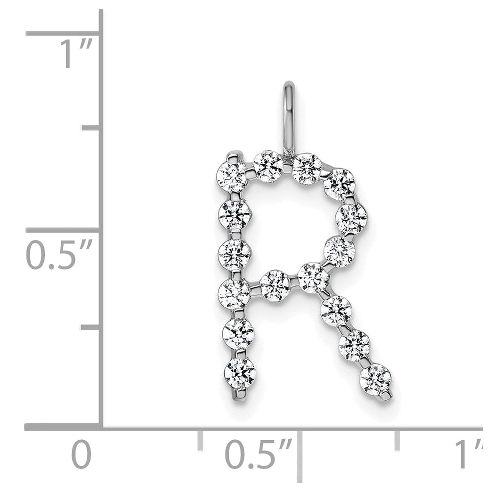 True Origin Lab Grown Diamond VS+ F+ Complete Alphabet R Pendant