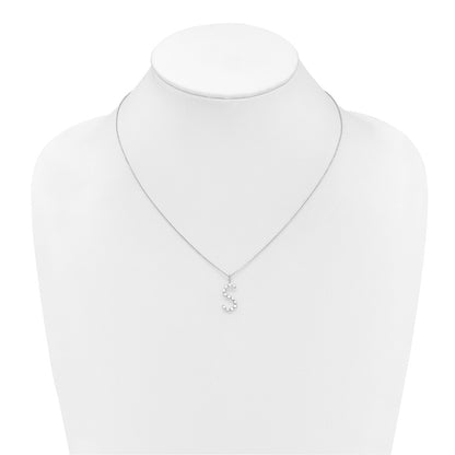 True Origin Lab Grown Diamond VS+ F+ Complete Alphabet S Pendant Necklace