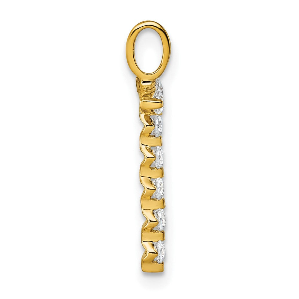 True Origin Lab Grown Diamond VS+ F+ Complete Alphabet T Pendant