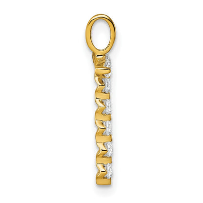 True Origin Lab Grown Diamond VS+ F+ Complete Alphabet T Pendant