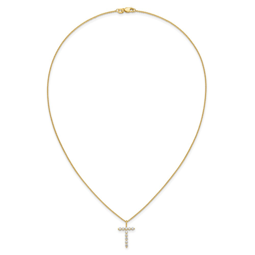 True Origin Lab Grown Diamond VS+ F+ Complete Alphabet T Pendant Necklace
