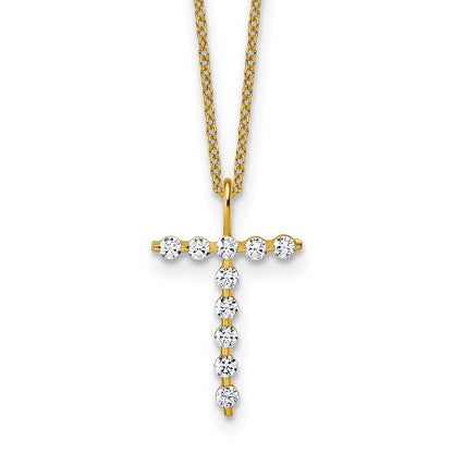 True Origin Lab Grown Diamond VS+ F+ Complete Alphabet T Pendant Necklace