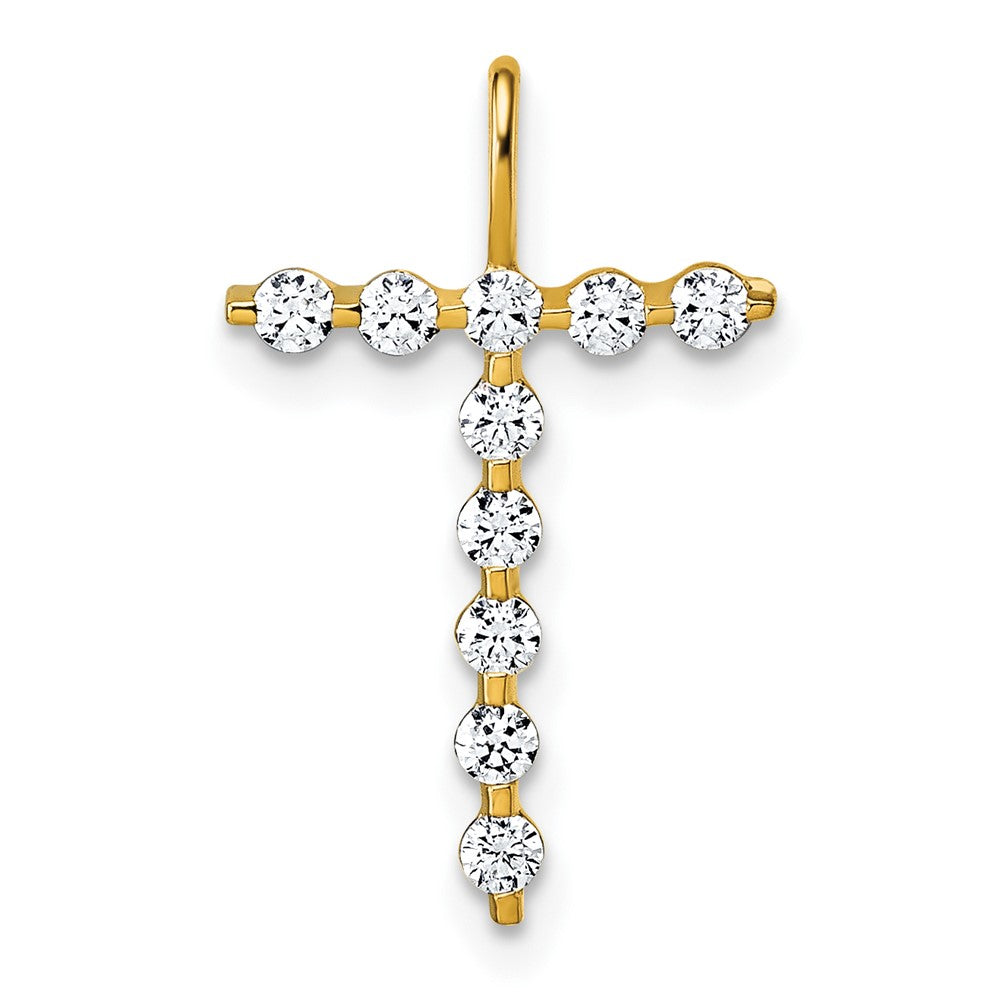 True Origin Lab Grown Diamond VS+ F+ Complete Alphabet T Pendant