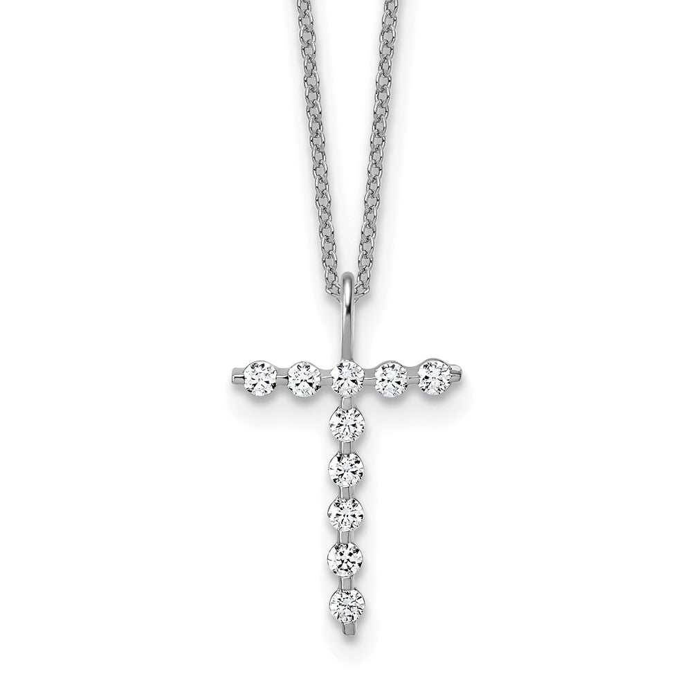 True Origin Lab Grown Diamond VS+ F+ Complete Alphabet T Pendant Necklace