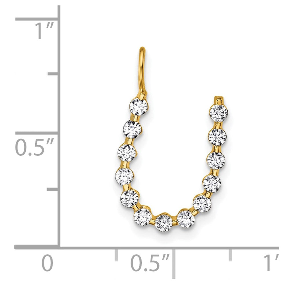 True Origin Lab Grown Diamond VS+ F+ Complete Alphabet U Pendant