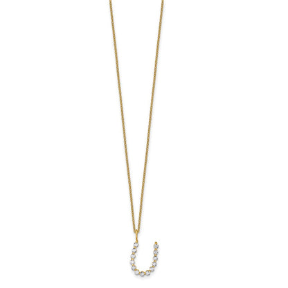 True Origin Lab Grown Diamond VS+ F+ Complete Alphabet U Pendant Necklace