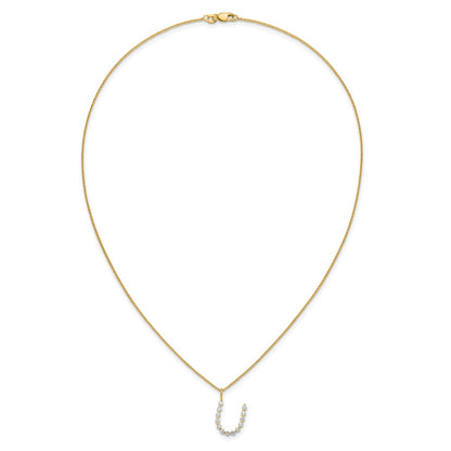 True Origin Lab Grown Diamond VS+ F+ Complete Alphabet U Pendant Necklace