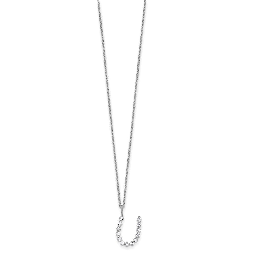 True Origin Lab Grown Diamond VS+ F+ Complete Alphabet U Pendant Necklace