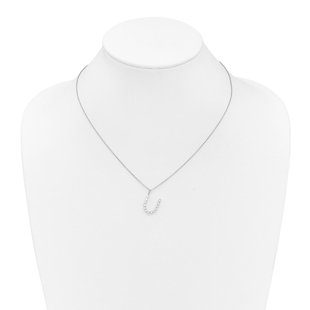 True Origin Lab Grown Diamond VS+ F+ Complete Alphabet U Pendant Necklace