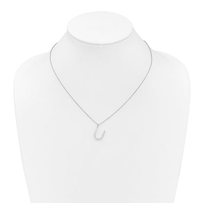 True Origin Lab Grown Diamond VS+ F+ Complete Alphabet U Pendant Necklace
