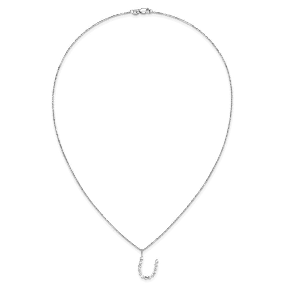 True Origin Lab Grown Diamond VS+ F+ Complete Alphabet U Pendant Necklace