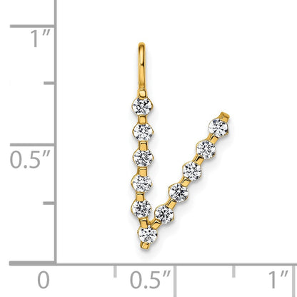 True Origin Lab Grown Diamond VS+ F+ Complete Alphabet V Pendant
