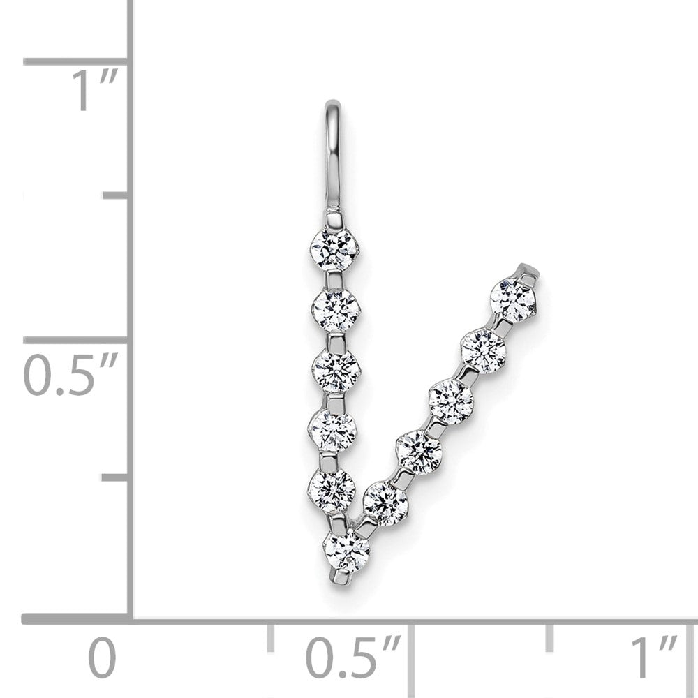 True Origin Lab Grown Diamond VS+ F+ Complete Alphabet V Pendant