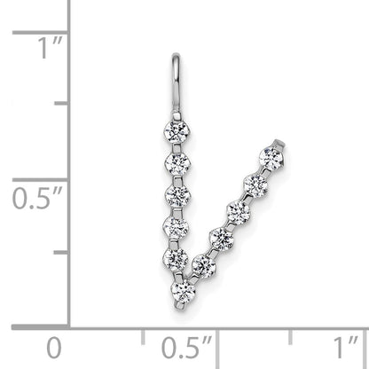 True Origin Lab Grown Diamond VS+ F+ Complete Alphabet V Pendant