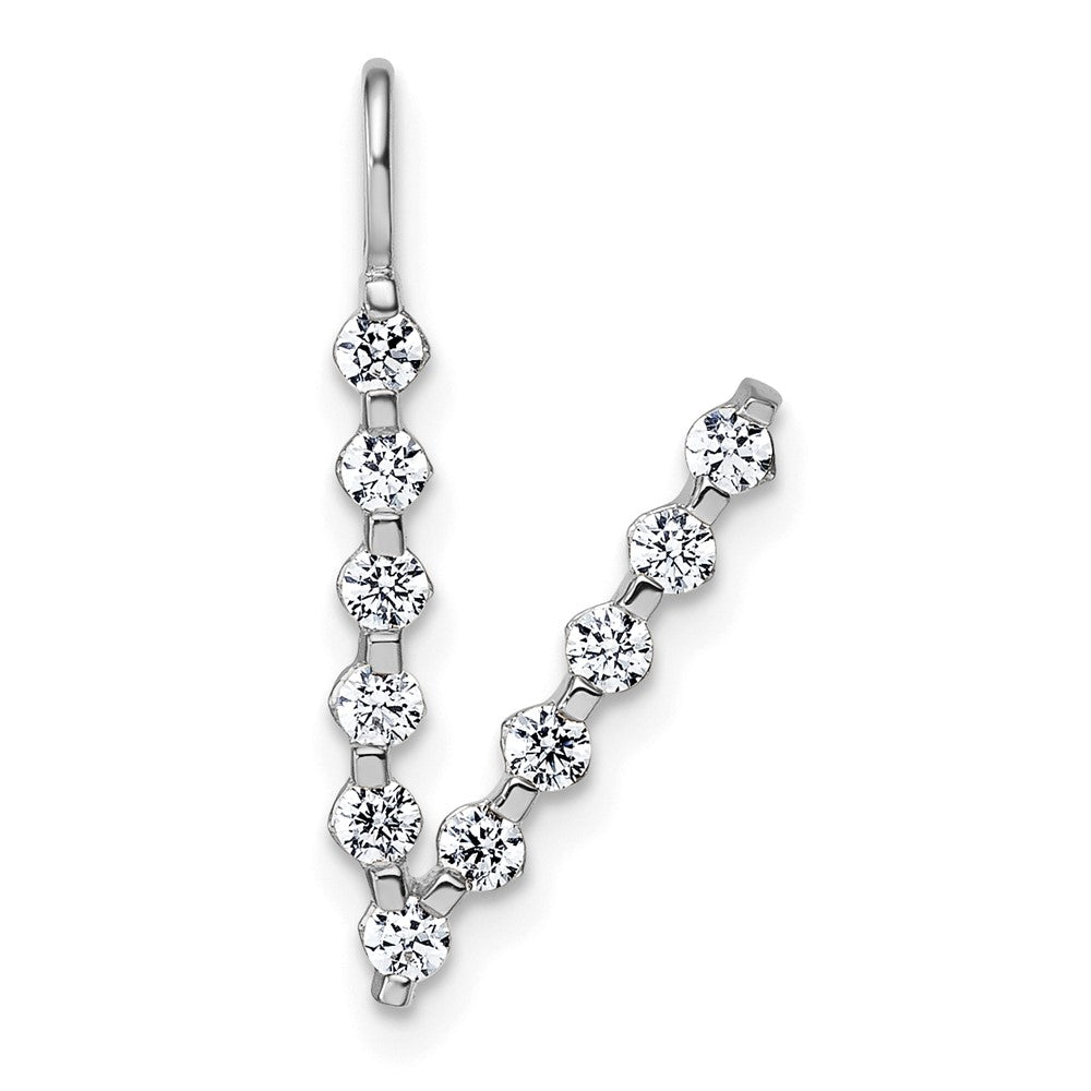 True Origin Lab Grown Diamond VS+ F+ Complete Alphabet V Pendant