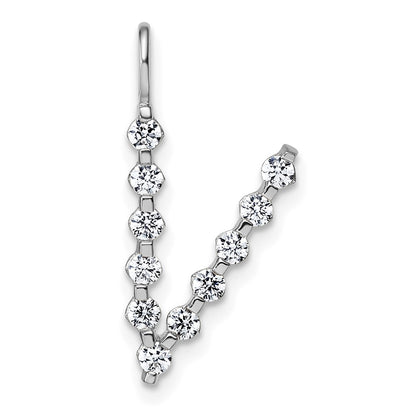 True Origin Lab Grown Diamond VS+ F+ Complete Alphabet V Pendant