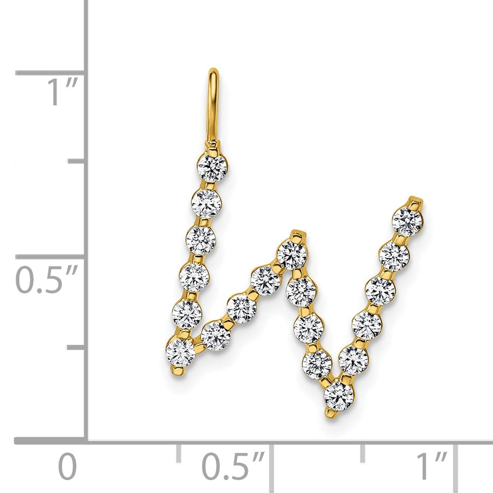 True Origin Lab Grown Diamond VS+ F+ Complete Alphabet W Pendant