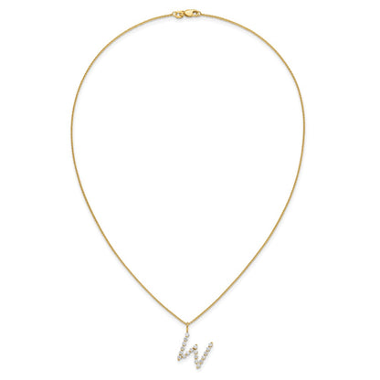 True Origin Lab Grown Diamond VS+ F+ Complete Alphabet W Pendant Necklace