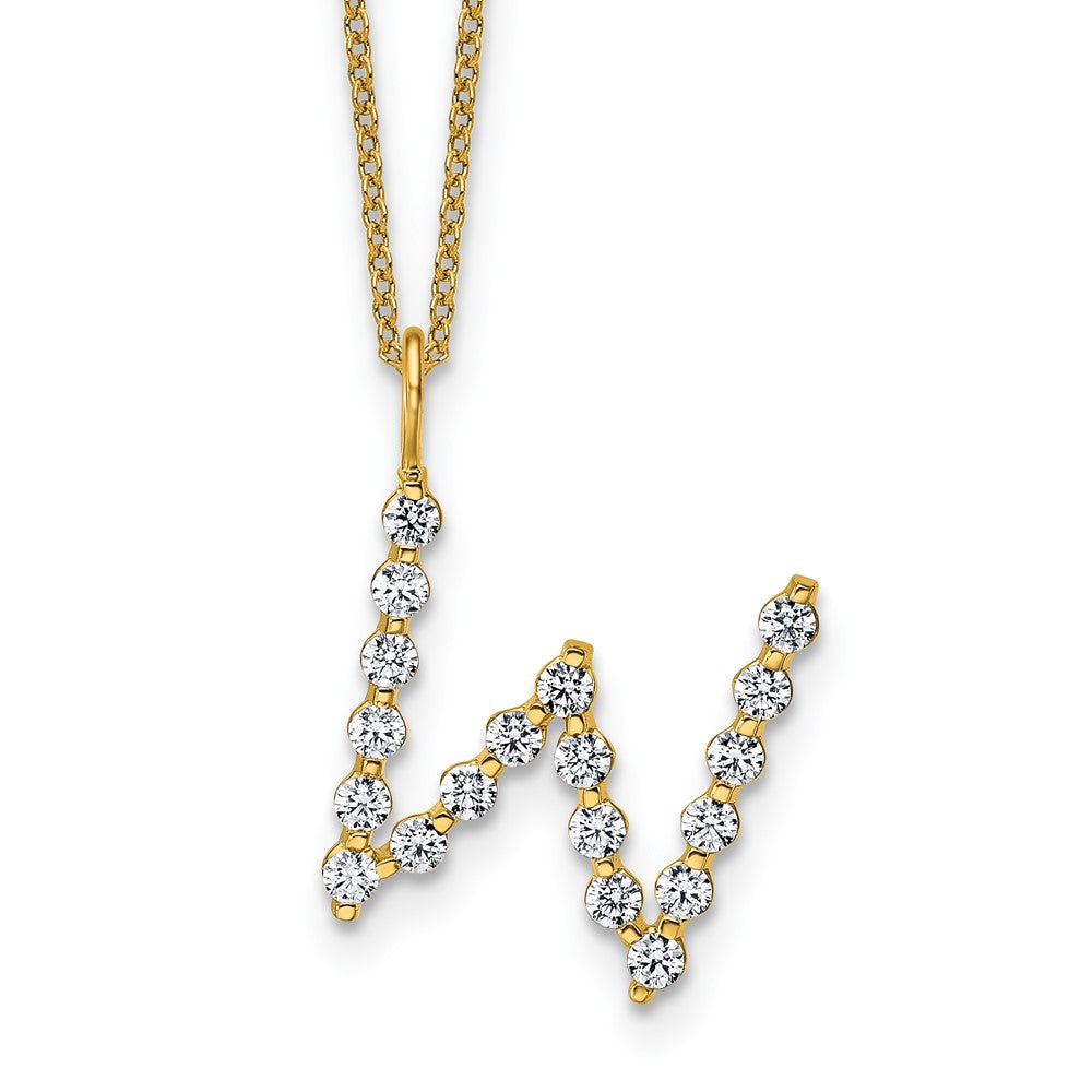 True Origin Lab Grown Diamond VS+ F+ Complete Alphabet W Pendant Necklace