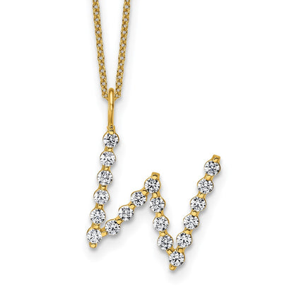 True Origin Lab Grown Diamond VS+ F+ Complete Alphabet W Pendant Necklace