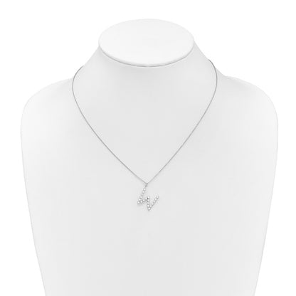 True Origin Lab Grown Diamond VS+ F+ Complete Alphabet W Pendant Necklace
