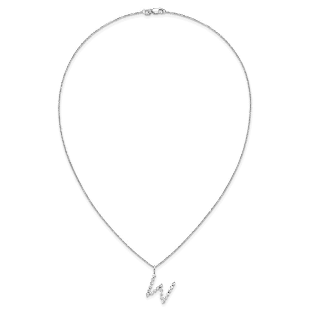 True Origin Lab Grown Diamond VS+ F+ Complete Alphabet W Pendant Necklace