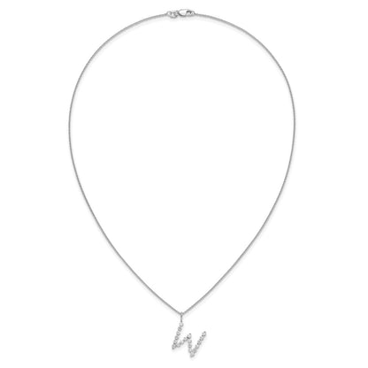 True Origin Lab Grown Diamond VS+ F+ Complete Alphabet W Pendant Necklace
