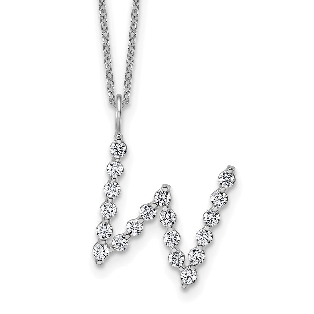 True Origin Lab Grown Diamond VS+ F+ Complete Alphabet W Pendant Necklace