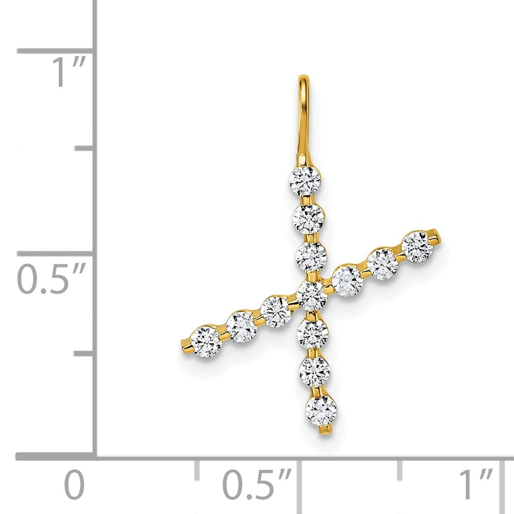 True Origin Lab Grown Diamond VS+ F+ Complete Alphabet X Pendant