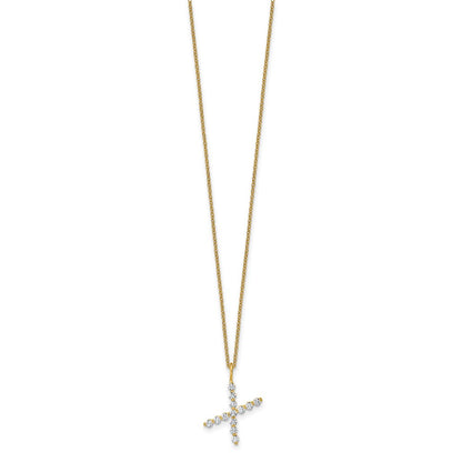 True Origin Lab Grown Diamond VS+ F+ Complete Alphabet X Pendant Necklace