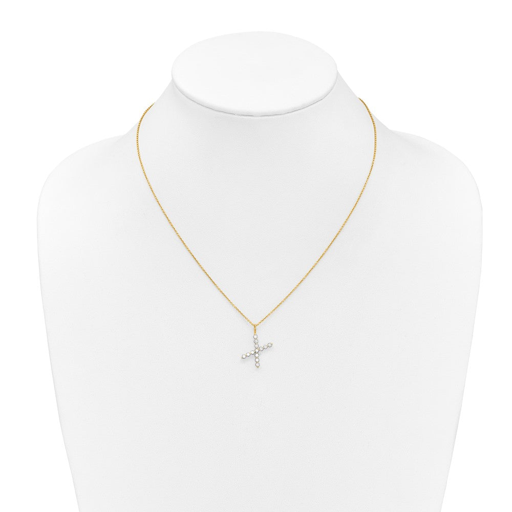 True Origin Lab Grown Diamond VS+ F+ Complete Alphabet X Pendant Necklace