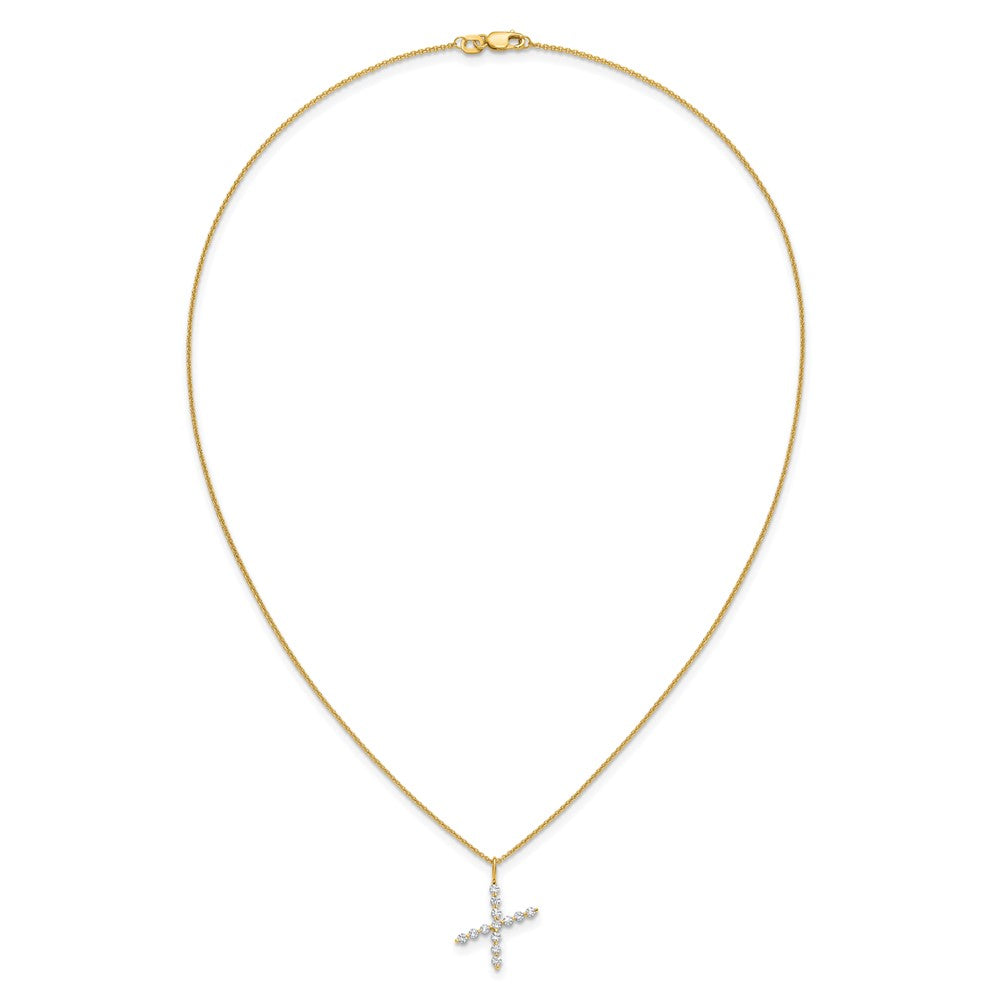 True Origin Lab Grown Diamond VS+ F+ Complete Alphabet X Pendant Necklace