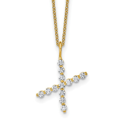 True Origin Lab Grown Diamond VS+ F+ Complete Alphabet X Pendant Necklace