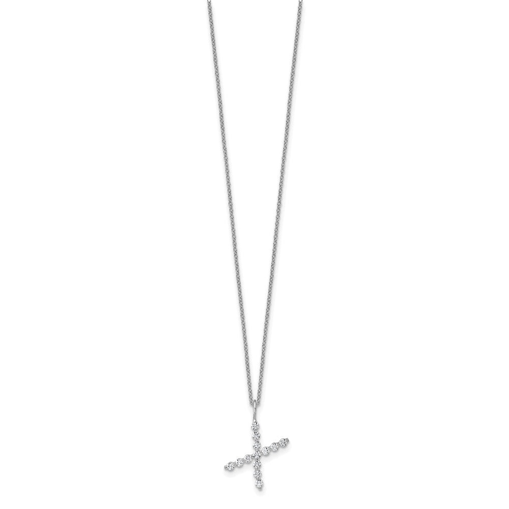 True Origin Lab Grown Diamond VS+ F+ Complete Alphabet X Pendant Necklace