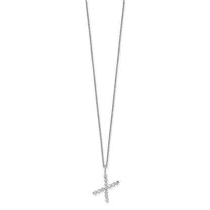 True Origin Lab Grown Diamond VS+ F+ Complete Alphabet X Pendant Necklace