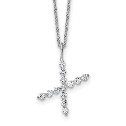 True Origin Lab Grown Diamond VS+ F+ Complete Alphabet X Pendant Necklace