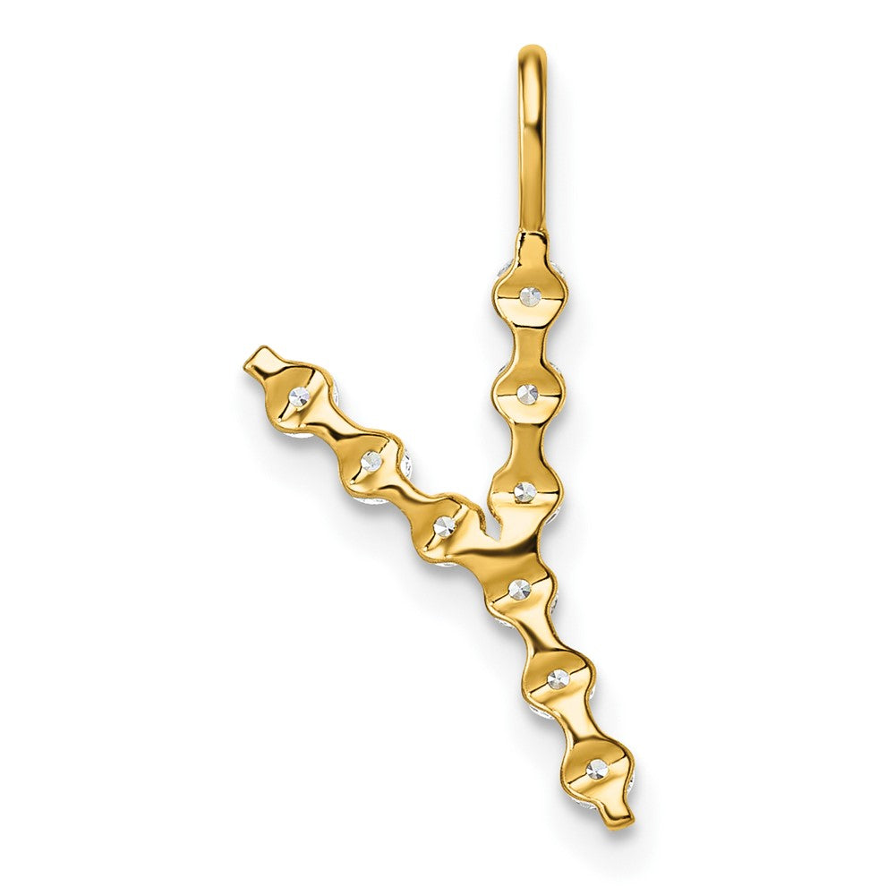 True Origin Lab Grown Diamond VS+ F+ Complete Alphabet Y Pendant