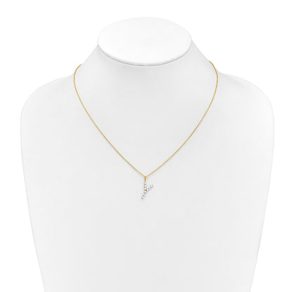 True Origin Lab Grown Diamond VS+ F+ Complete Alphabet Y Pendant Necklace