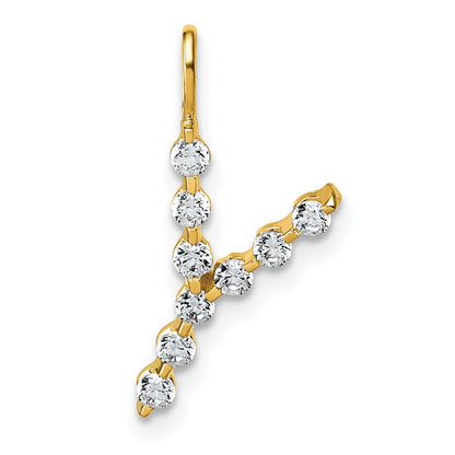 True Origin Lab Grown Diamond VS+ F+ Complete Alphabet Y Pendant